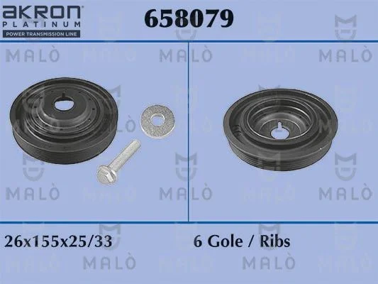 Skriemulys, alkūninis velenas AKRON-MALÒ 658079