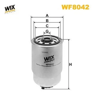 Kuro filtras WIX FILTERS WF8042