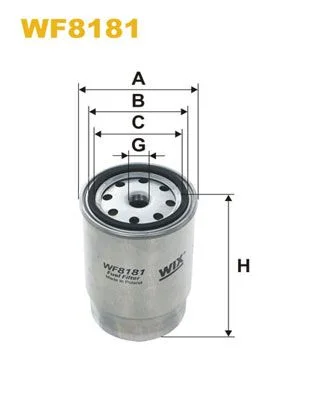 Kuro filtras WIX FILTERS WF8181