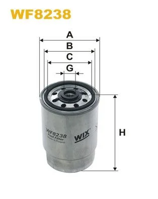Kuro filtras WIX FILTERS WF8238