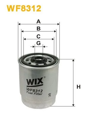 Kuro filtras WIX FILTERS WF8312