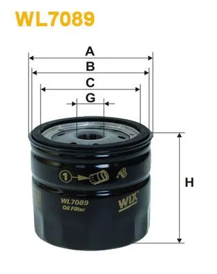 Alyvos filtras WIX FILTERS WL7089