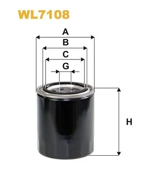 Alyvos filtras WIX FILTERS WL7108