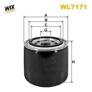 Alyvos filtras WIX FILTERS WL7171