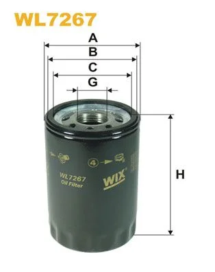 Alyvos filtras WIX FILTERS WL7267