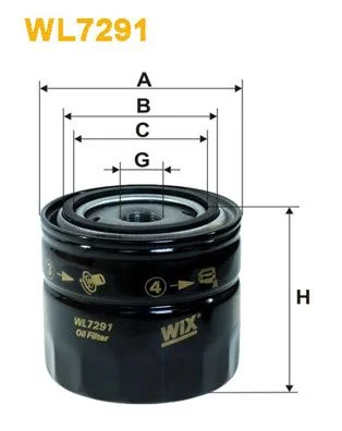 Alyvos filtras WIX FILTERS WL7291