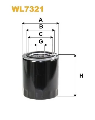 Alyvos filtras WIX FILTERS WL7321