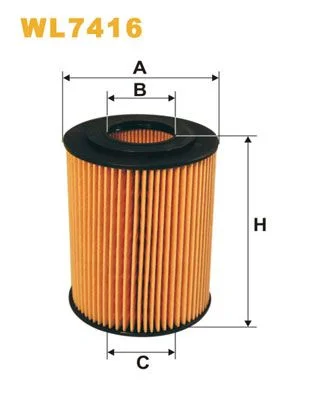 Alyvos filtras WIX FILTERS WL7416