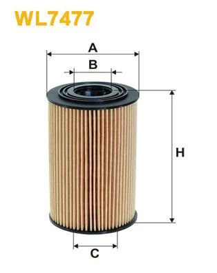 Alyvos filtras WIX FILTERS WL7477