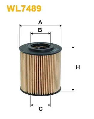 Alyvos filtras WIX FILTERS WL7489