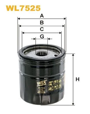 Alyvos filtras WIX FILTERS WL7525