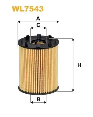 Alyvos filtras WIX FILTERS WL7543
