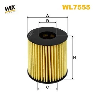 Oil Filter WIX FILTERS WL7555
