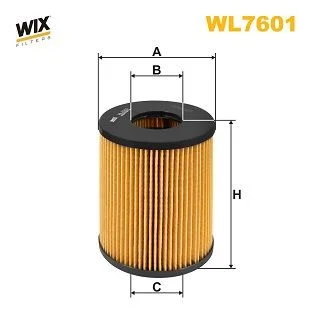 Alyvos filtras WIX FILTERS WL7601