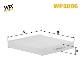 Filtras, salono oras WIX FILTERS WP2086
