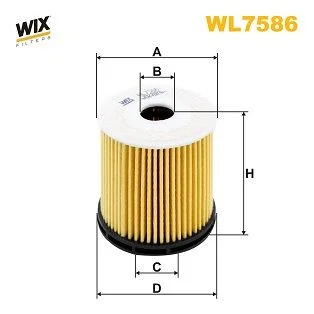 Alyvos filtras WIX FILTERS WL7586