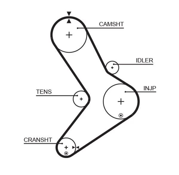 Timing Belt GATES 5334XS