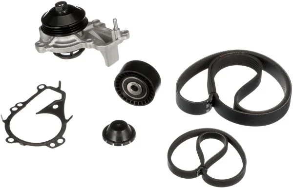 Water Pump + V-ribbed Belt Kit GATES KP16PK848SF