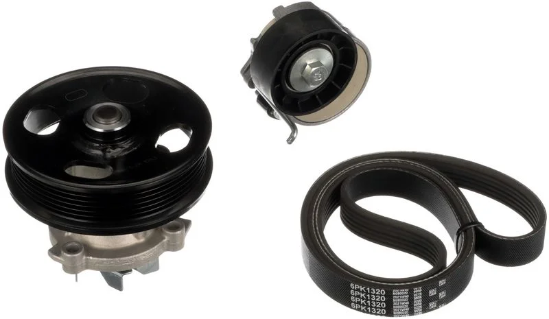 Water Pump + V-ribbed Belt Kit GATES KP26PK1320