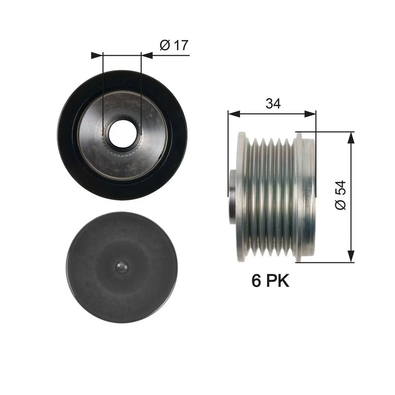 Alternator Freewheel Clutch GATES OAP7135