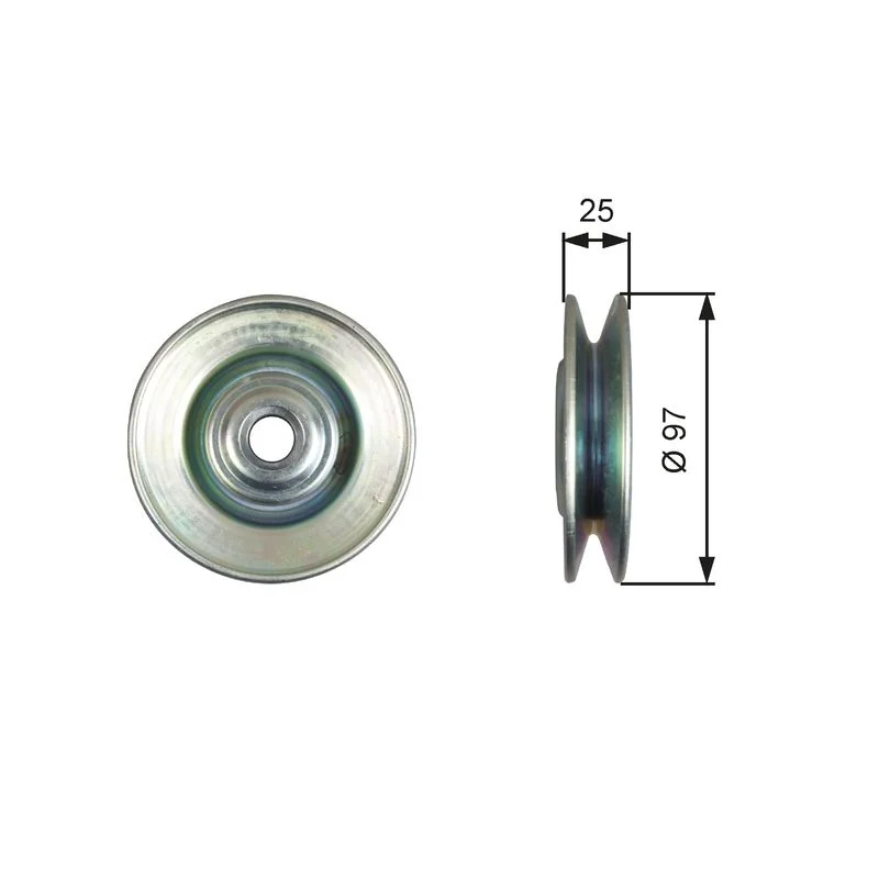 Deflection Pulley/Guide Pulley, V-belt GATES T36615