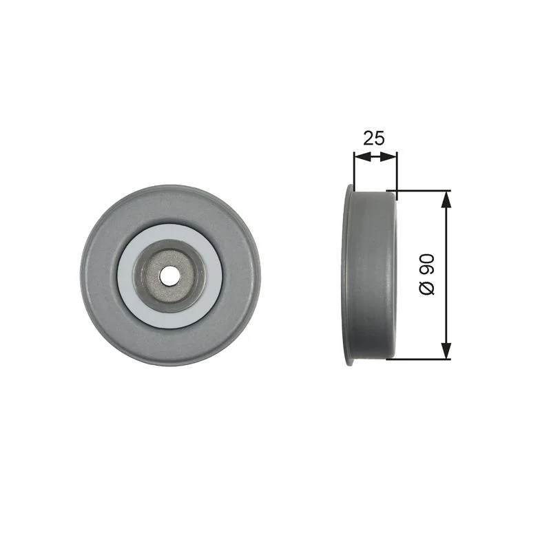 Tensioner Pulley, V-ribbed belt GATES T39245