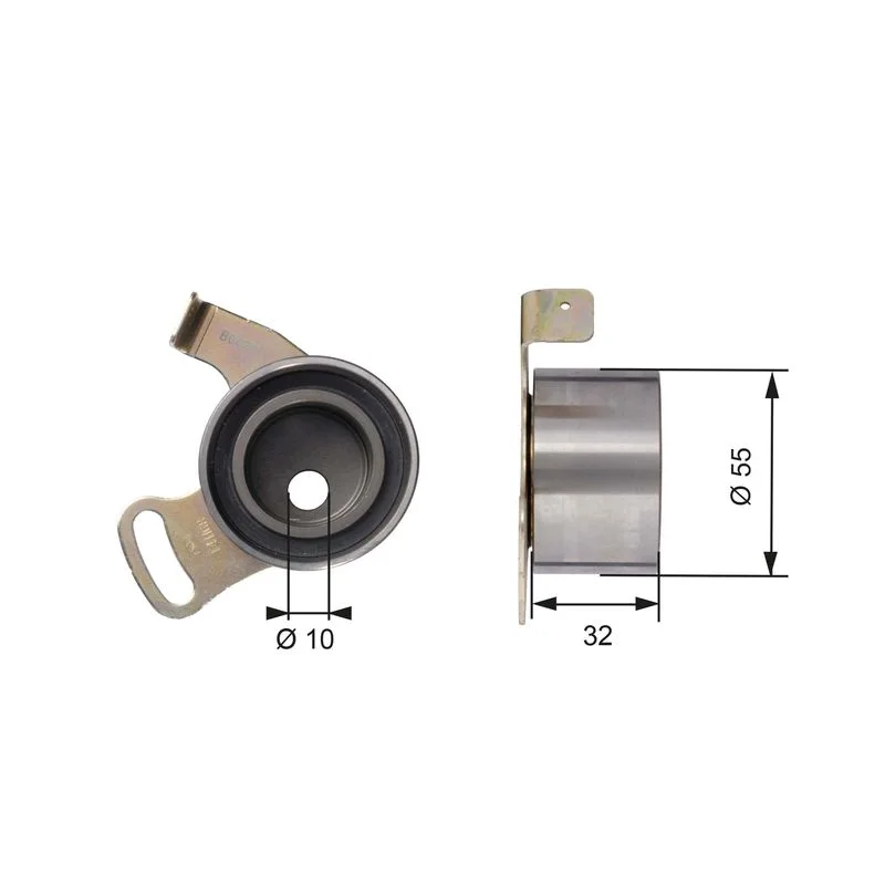 Tensioner Pulley, timing belt GATES T41168