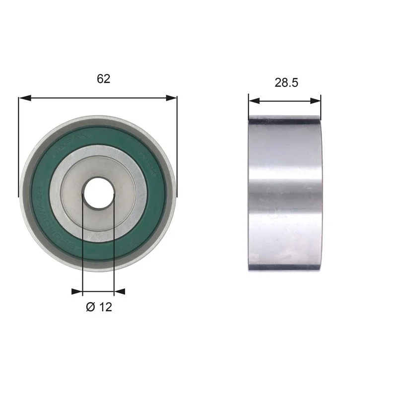 Deflection Pulley/Guide Pulley, timing belt GATES T42192