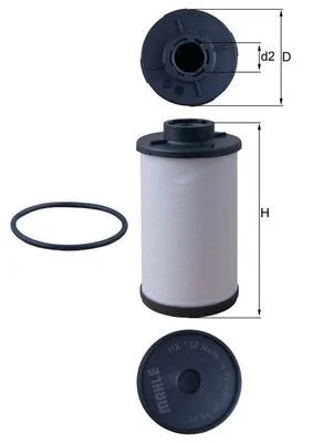 Hydraulický filter, automatická prevodovka KNECHT HX 132D
