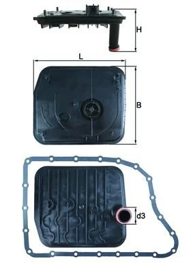 Hydraulický filter, automatická prevodovka KNECHT HX 153D