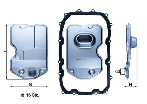 Hydraulický filter, automatická prevodovka KNECHT HX 160KIT