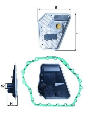 Hydraulický filter, automatická prevodovka KNECHT HX 168D