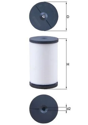 Hydraulický filter, automatická prevodovka KNECHT HX 191