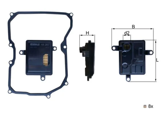 Hydraulický filter, automatická prevodovka KNECHT HX 267D