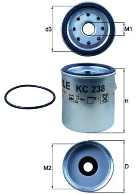 Kuro filtras KNECHT KC 238D