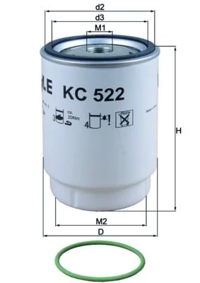 Kuro filtras KNECHT KC 522D