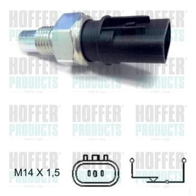 Switch, reverse light HOFFER 3600018