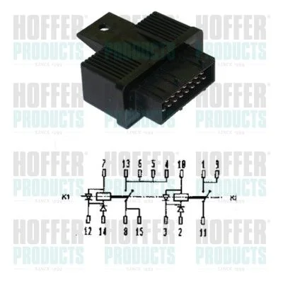 Relė, degalų siurblys HOFFER 7240107
