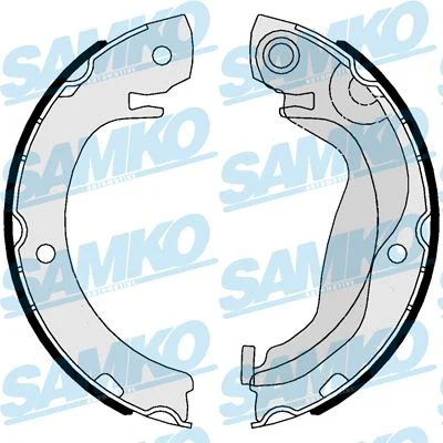 Brake Shoe Set, parking brake SAMKO 81123