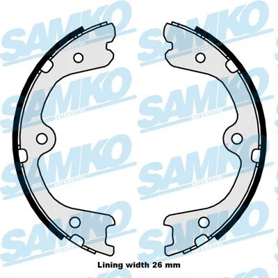 Brake Shoe Set, parking brake SAMKO 89880