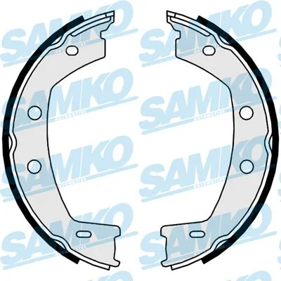 Brake Shoe Set, parking brake SAMKO 89950