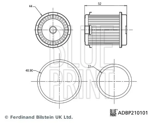 Hydraulický filter, automatická prevodovka BLUE PRINT ADBP210101