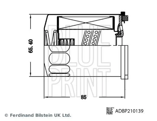 Oil Filter, transmission (E-axle) BLUE PRINT ADBP210139