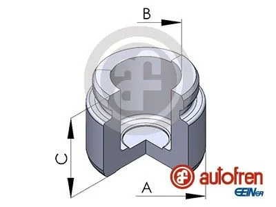 Piston, brake caliper AUTOFREN SEINSA D02536
