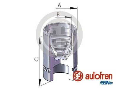 Piston, brake caliper AUTOFREN SEINSA D02589