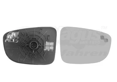 Mirror Glass, exterior mirror VAN WEZEL 2766838