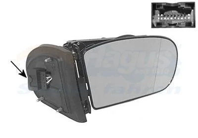 Išorinis veidrodėlis VAN WEZEL 3032854