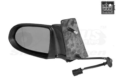 Išorinis veidrodėlis VAN WEZEL 3790805