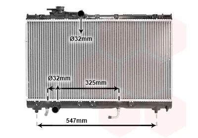 Radiatorius, variklio aušinimas VAN WEZEL 53002350