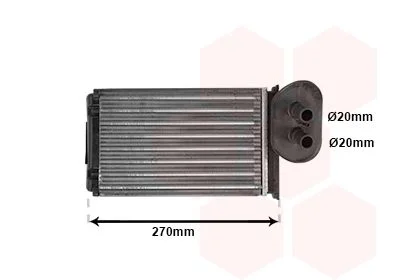 Heat Exchanger, interior heating VAN WEZEL 58006296